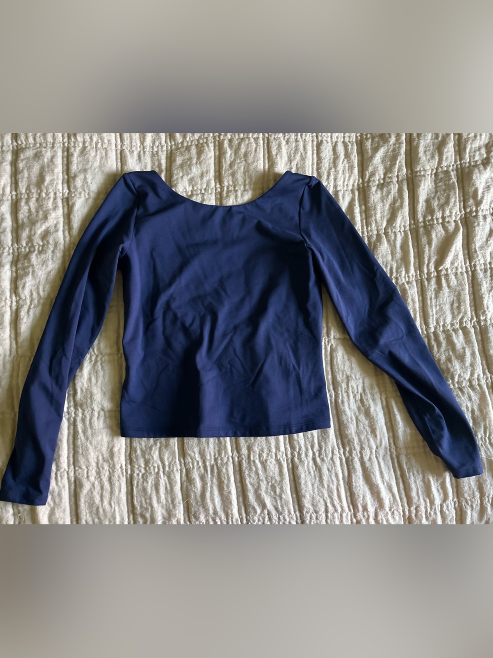 aerie Long Sleeve Scoop Back Top